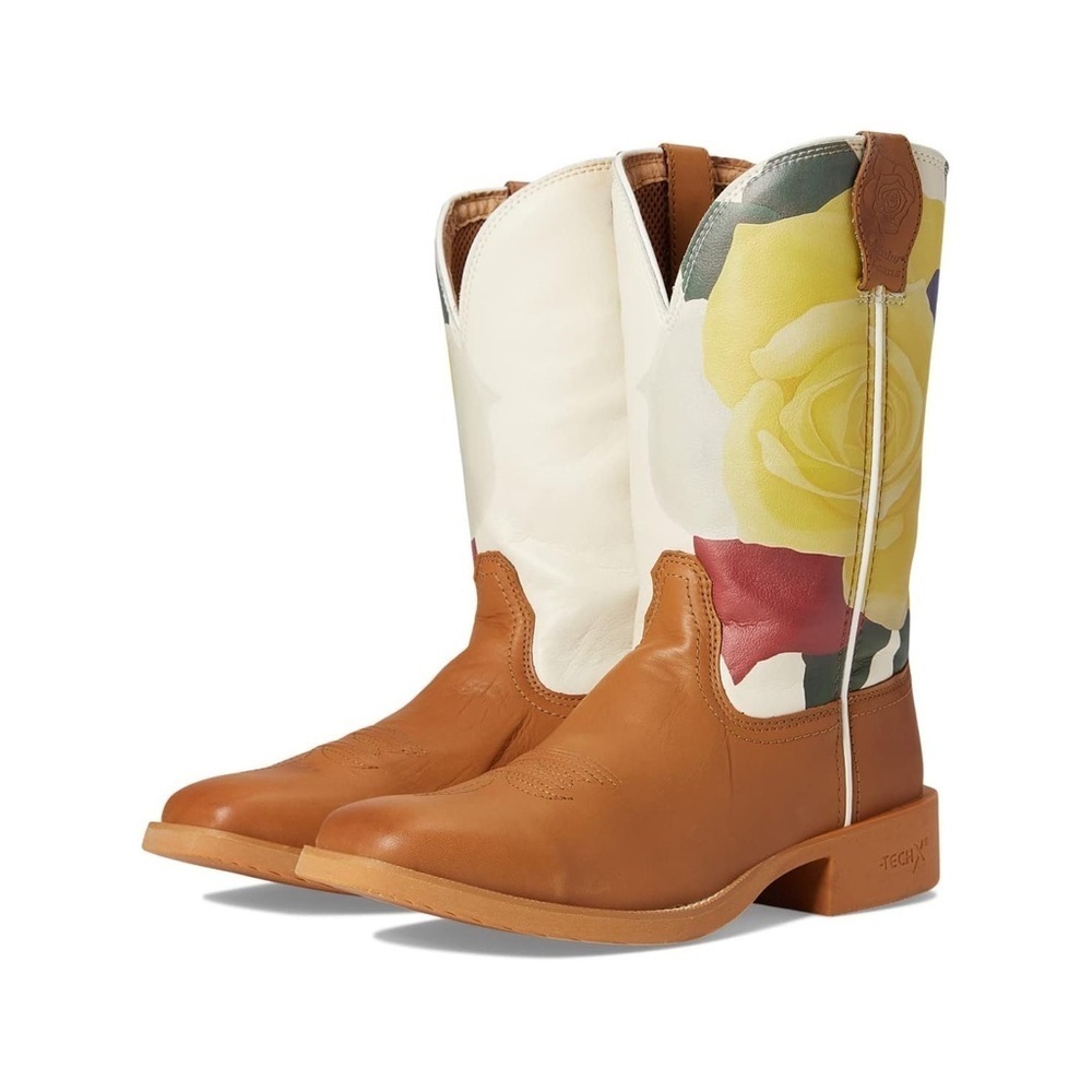 Twisted X Women's Tech X Yellow Rose Western Boots NEW 8,5B